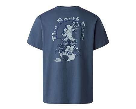 The North Face M RETRO EARTH RELAXED SHORT SLEEVE TEE-G Erkek Outdoor Tişörtü NF0A8G9P0U31 Gri