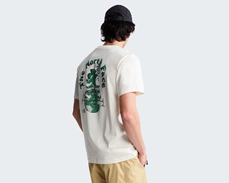 The North Face M RETRO EARTH RELAXED SHORT SLEEVE TEE-G Erkek Outdoor Tişörtü NF0A8G9PQLI1 Bej