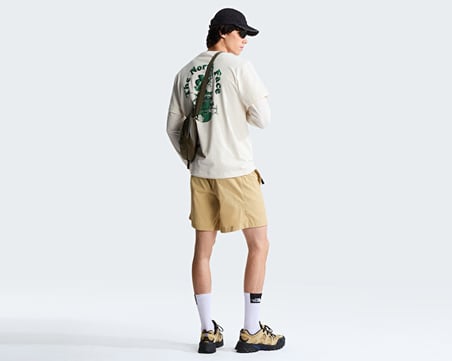 The North Face M RETRO EARTH RELAXED SHORT SLEEVE TEE-G Erkek Outdoor Tişörtü NF0A8G9PQLI1 Bej