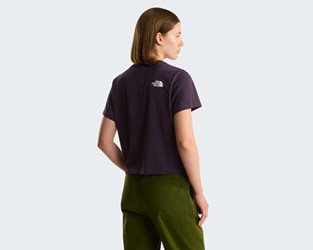 The North Face W Flora Embro Regular Kadın Outdoor Tişörtü NF0A8G9QG5O1 Mor