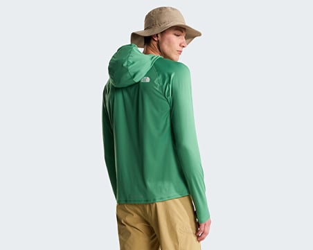 The North Face M Sunriser Hoodie Erkek Outdoor Uzun Kollu Tişört NF0A8BN8G571Mavi