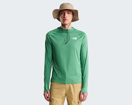 The North Face M Sunriser Hoodie Erkek Outdoor Uzun Kollu Tişört NF0A8BN8G571Mavi
