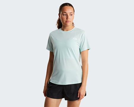 The North Face W Flex Short Sleeves Reg Tee Erkek Outdoor Tişörtü NF0A8BRRG701Mavi