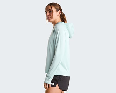 The North Face W Sunriser Hoodie Kadın Outdoor Uzun Kollu Tişört NF0A8BN9G701Mavi