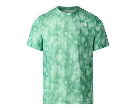 The North Face M 24/7 SHORT SLEEVE T-SHIRT REG-PRINT Erkek Outdoor Tişörtü NF0A8G85MDI1 Yeşil