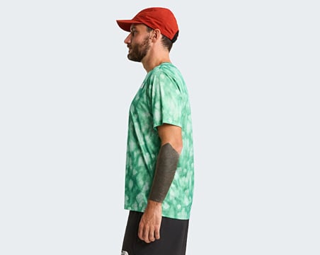 The North Face M 24/7 SHORT SLEEVE T-SHIRT REG-PRINT Erkek Outdoor Tişörtü NF0A8G85MDI1 Yeşil
