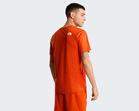 The North Face M 24/7 PENTADOME EMBOSSED REG SS TEE Erkek Outdoor Tişörtü NF0A8G87G6L1 Turuncu