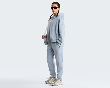 The North Face W Jaida Full Zip Hooded Jacket Kadın Günlük Ceket NF0A8G8KFM21 Gri