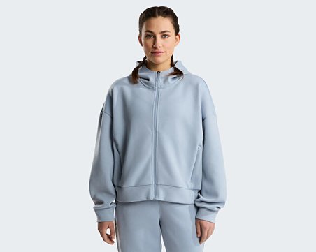 The North Face W Jaida Full Zip Hooded Jacket Kadın Günlük Ceket NF0A8G8KFM21 Gri