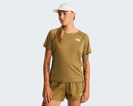 The North Face W SUNRISER SS Kadın Outdoor Tişörtü NF0A8BBX2EL1 Kahverengi
