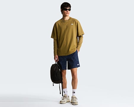 The North Face M TNF ESSENTIAL SIMPLE DOME OS SS TEE Erkek Outdoor Tişörtü NF0A8EVW2EL1 Kahverengi