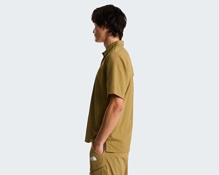 The North Face M Packable Short Sleeve Shirt Erkek Outdoor Kısa Kollu Gömlek NF0A8FTQ2EL1 Sarı
