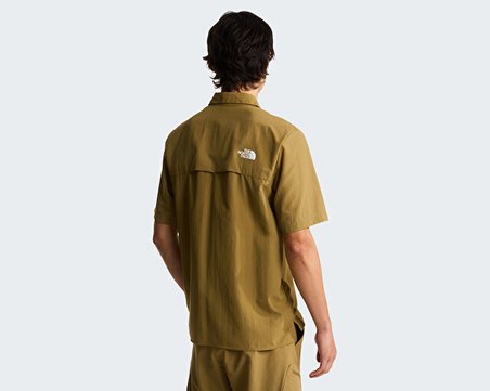 The North Face M Packable Short Sleeve Shirt Erkek Outdoor Kısa Kollu Gömlek NF0A8FTQ2EL1 Sarı