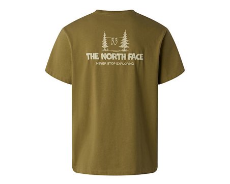 The North Face M CAMPING RELAXED SHORT SLEEVE TEE-GRAPH Erkek Outdoor Tişörtü NF0A8GQM2EL1 Kahverengi