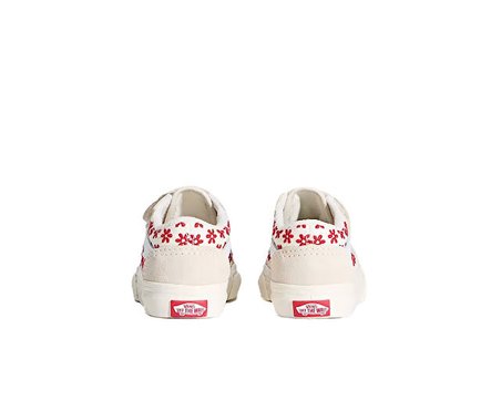 Vans Old Skool V Bebek Günlük Ayakkabı VN000CTGIZQ1 Kırmızı
