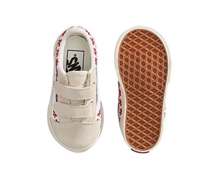 Vans Old Skool V Bebek Günlük Ayakkabı VN000CTGIZQ1 Kırmızı