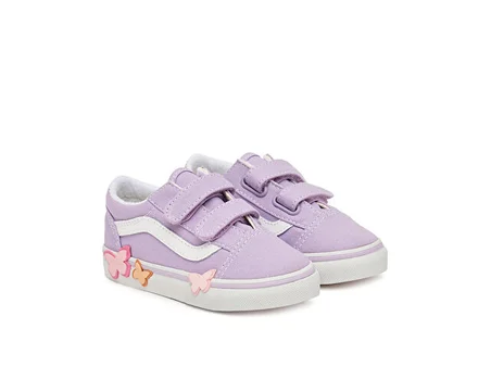 Vans Old Skool V Butterfly Bebek Günlük Ayakkabı VN000EFHFSF1 Mor