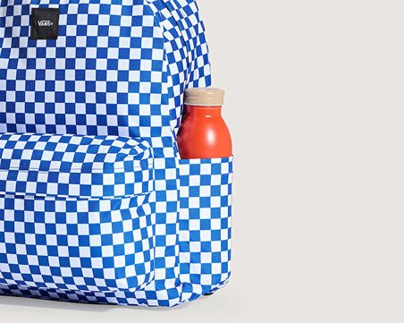 Vans OLD SKOOL CHECK BACKPACK Sırt Çantası-En: 32,4 Cm, Boy: 42,5 Cm, Derinlik: 12,1 Cm VN000H4X10Z1 Mavi