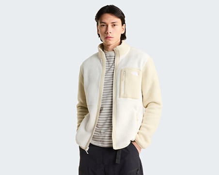 The North Face M YUMIORI FULL ZIP Erkek Outdoor Polar Ceket NF0A883RJN51 Bej