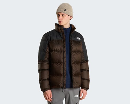 The North Face M DIABLO DOWN 2.0 JACKET Erkek Outdoor Montu (700 Dolgu Kaz Tüyü) NF0A8993UQ81 Kahverengi