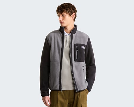 The North Face M YUMIORI FULL ZIP Erkek Outdoor Polar Ceket NF0A883RRPI1 Gri
