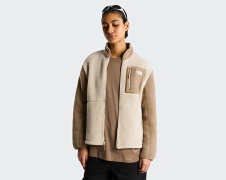 The North Face W YUMIORI FULL ZIP Kadın Outdoor Polar Ceket NF0A8E88SN41 Bej