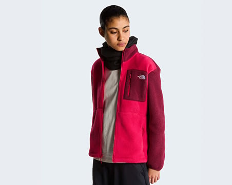 The North Face W YUMIORI FULL ZIP Kadın Outdoor Polar Ceket NF0A8E88S691 Kırmızı