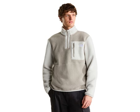 The North Face M YUMIORI 1/4 ZIP Erkek Outdoor Çeyrek Fermuarlı Polar Üst NF0A883SSM41 Bej