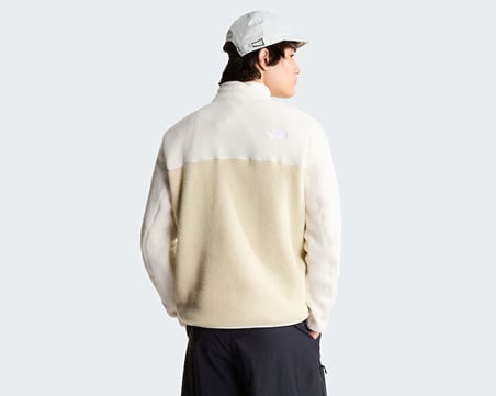 The North Face M YUMIORI 1/4 ZIP Erkek Outdoor Çeyrek Fermuarlı Polar Üst NF0A883SMIA1 Bej