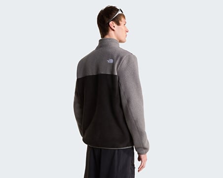 The North Face M YUMIORI 1/4 ZIP Erkek Outdoor Çeyrek Fermuarlı Polar Üst NF0A883SWOO1 Siyah