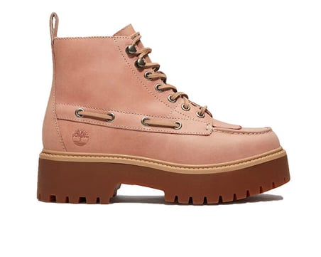 Timberland STONE STREET MID LACE UP BOOT Kadın Günlük Bot TB0A27YZA8M1 Pembe