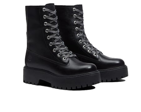 Timberland STONE STREET MID LACE UP BOOT Kadın Günlük Bot TB0A5SAHW021 Siyah