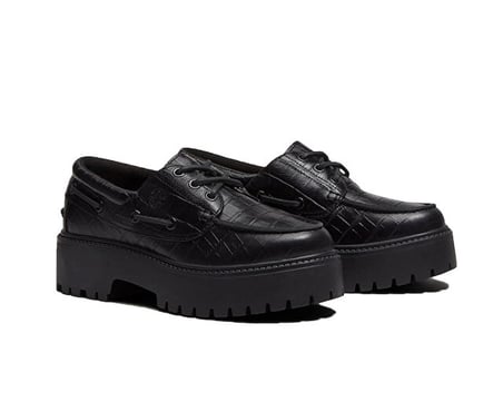 Timberland STONE STREET BOAT SHOE Kadın Günlük Ayakkabı TB0A2GVFW021 Siyah