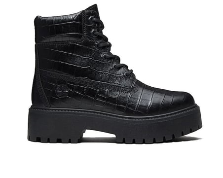 Timberland STONE STREET 6 INCH LACE UP BOOT Kadın Outdoor Botu TB0A5THXW021 Siyah