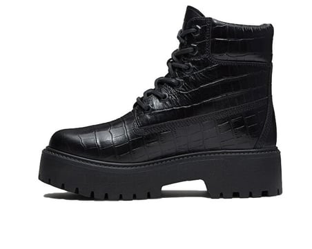 Timberland STONE STREET 6 INCH LACE UP BOOT Kadın Outdoor Botu TB0A5THXW021 Siyah