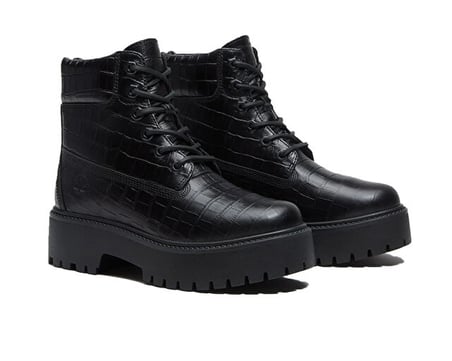 Timberland STONE STREET 6 INCH LACE UP BOOT Kadın Outdoor Botu TB0A5THXW021 Siyah
