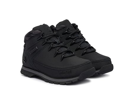Timberland EURO SPRINT MID LACE UP BOOT Çocuk Outdoor Botu TB0A5SRAEJT1 Siyah
