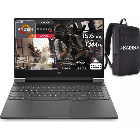 HP Victus 15-FB2028NT Ryzen 5 7535HS A44MJEA-54 96GB 4tb RX6550M Windows 11 Pro 15.6" Full Hd Gaming Laptop