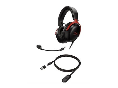 HYPERX Cloud III S Kablosuz Kulak Üstü Oyuncu Kulaklığı Siyah-Kırmızı
