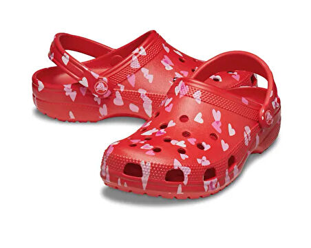 Crocs  Classic Vday Clog Kadın Günlük Terlik 209682-6ZR Kırmızı