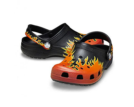 Crocs Classic Flames Clog K Çocuk Terlik 210993-0C4 Siyah