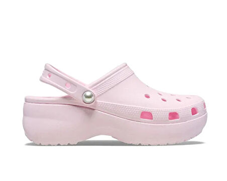 Crocs Classic Platform Pearl Clog Kadın Günlük Terlik 211231-6ZW Pembe