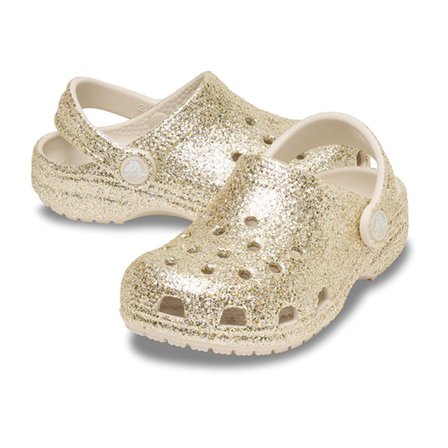 Classic Chunky Glitter Clog Çocuk Bej Günlük Stil Terlik 211939_0LH