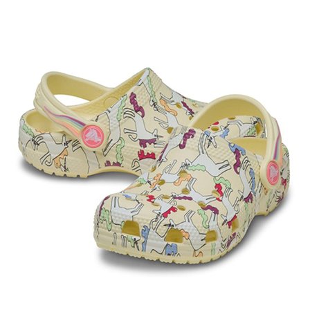 Classic Unicorn Graphic Clog Çocuk Bej Günlük Stil Terlik 212515_7CJ