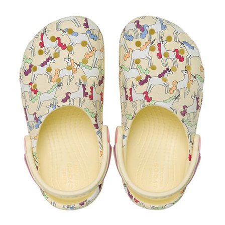 Classic Unicorn Graphic Clog Çocuk Bej Günlük Stil Terlik 212515_7CJ