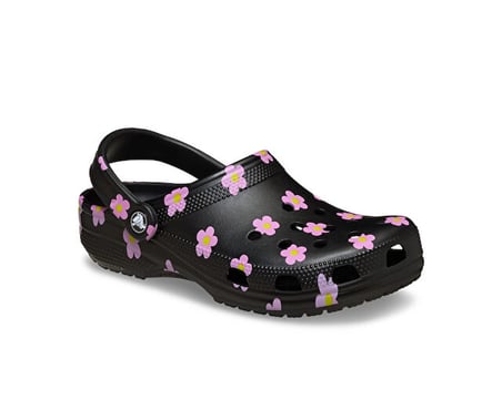 Crocs Classic Flower Clog K Çocuk Terliği 212670-001Siyah