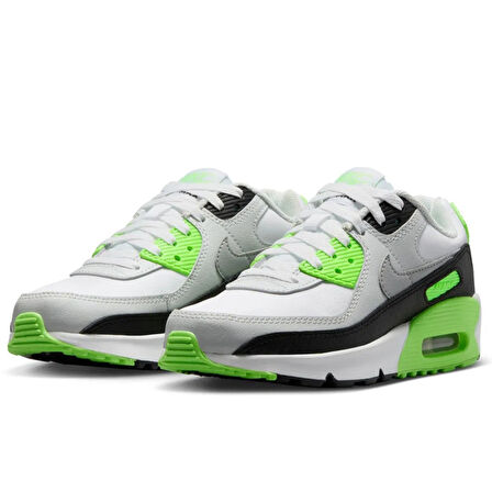 Nike Air Max 90 Unisex Leather Sneaker Hakiki Deri Günlük Spor Ayakkabı Beyaz