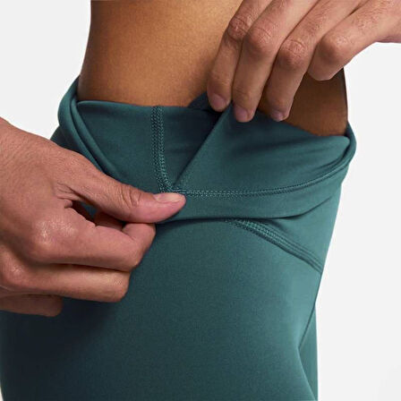 Nike Tight Fit High Rise 7/8 Leggings iç cepli Yüksek Belli Toparlayıcı Tayt Petrol Mavisi