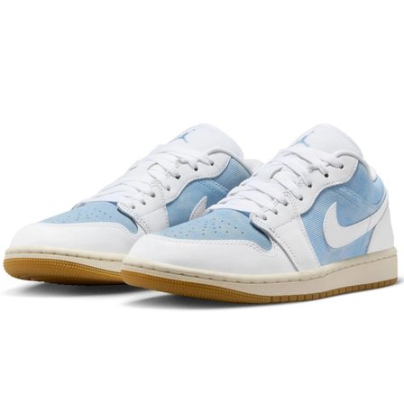 Nike Jordan 1 Low Special Edition Leather Mens Sneaker Hakiki Deri Erkek Günlük Spor Ayakkabı Mavi Beyaz