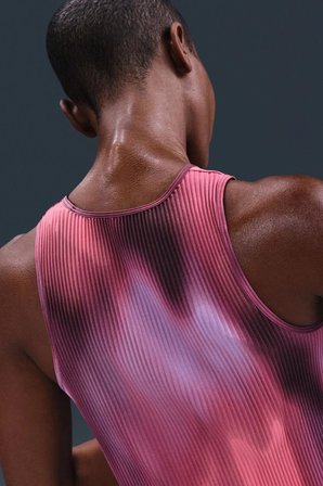 Nike Dri Fit Aeroswift Faith Kipyegon ADV Crop Tank Kadın Crop Koşu Atleti Mor